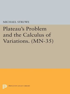 cover image of Plateau's Problem and the Calculus of Variations
